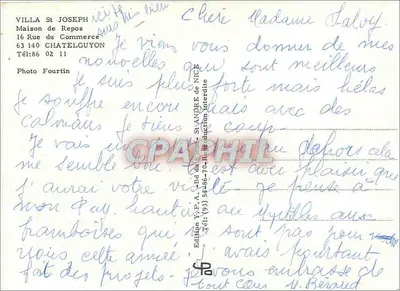 Willa St Joseph — Châtelguyon — Wydawnictwo Y.P. Fourtin — Rewers