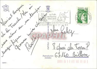 Panorama da Vendée — Saint-Jean-de-Monts, Sablaïse, Les Sables-d'Olonne, Bourgoin, Croix-de-Vie, Saint-Gilles-sur-Vie — editor desconhecido, número de série não visível — Verso