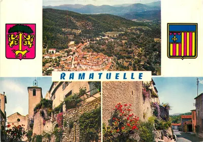 Ramatuelle — vista panorâmica e vielas — Edições da Costa Azul