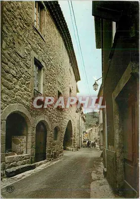 Rua pavimentada em Genolhac — editor AS, n° 30-GE-7