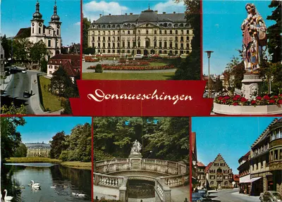 Donnaueschingen — vista panorâmica — editor desconhecido, n° de série 771