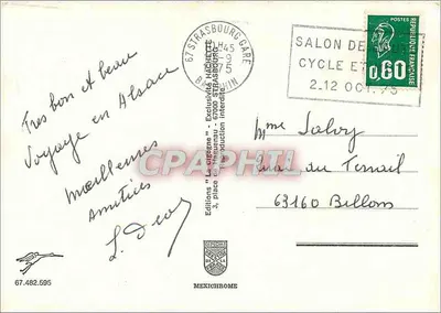 Strasbourg — widok panoramiczny — Wydawnictwo 'La Bigène' n°67.482.595 — Rewers
