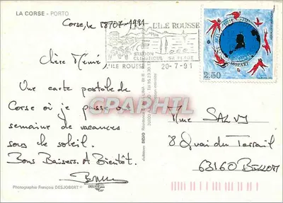 Porto — Córsega — edição DESJO — Verso