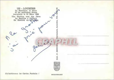 Lourdes — A Basílica, o Gave e os novos pontes — Editor IRIS — Verso