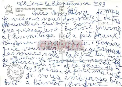 Nasza Panienka z Hermitage — Wydawca: Wydawnictwo LECALLARD, nr 8714 — Rewers
