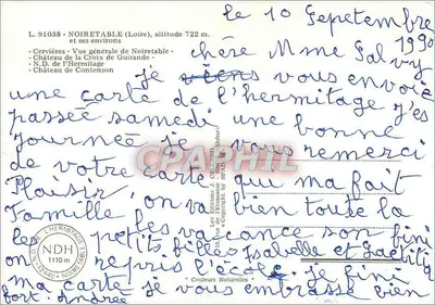 Noiretable i jego otoczenie — Wydawnictwo J. Célestin — Rewers