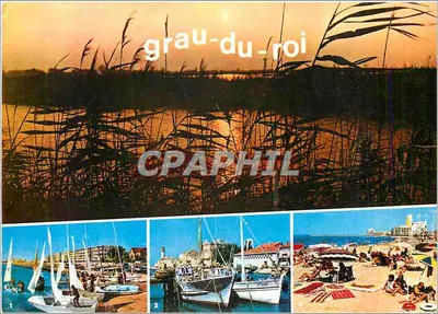 Grau-du-Roi — Vista do porto, do canal e da praia — Edições Jean-Jaurès, n°30