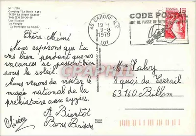 Camping La Butte — La Roque Gageac — Edizioni RENM — Verso