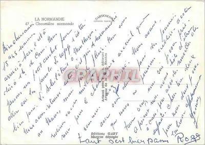 Chalé normando — A Normandia — Edições Gaby — Verso