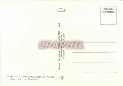 Les Coulburs — formacje skalne — Société des Cartes Postales APA-ROUX, Albi — Rewers