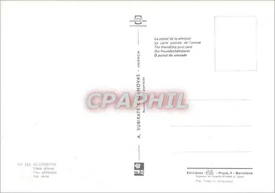 Alicante — Widok z powietrza — Wydawca A. Subirats Casanovas, nr 155 — Rewers
