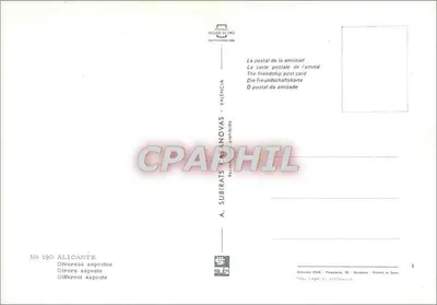 Alicante — Diversos aspectos — A. Subirats i Anovas, n° 190 — Verso
