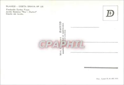 Jardin botanique Mar i Murtra — Blanes, Costa Brava — Mimi Ediciones David — Verso