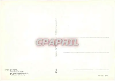 Castropol — Desembocadura del río Eo — Ediciones ALARTE — Reverso