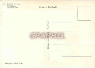 Nazareth (Portugal) — De fontein — Edities Fátima — Achterkant