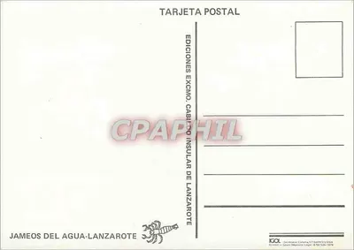 Jameos del Agua — Lanzarote — Edições Excimo, Cabildo Insular de Lanzarote — Verso