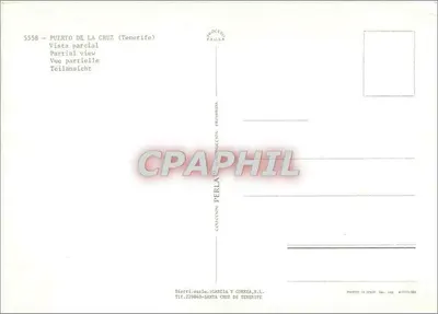 Puerto de la Cruz — Częściowy widok — Condecon Perla y Correa, S.L. — Rewers