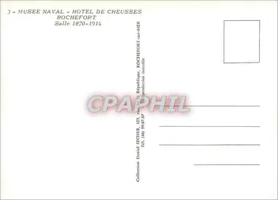 Museu Naval - Hotel de Cheusses - Rochefort — Verso