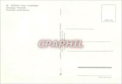 Gérone — Promenade arqueológica — Carrera-Evans & Bella y Cía — Verso