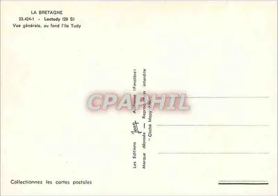 Loctudy (29 S) — Ogólny widok, w tle wyspa Tudy — Wydawnictwo Finistère — Rewers