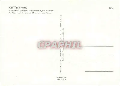 Caen — Guillaume il Bastardo e la fiere Mathilde — Edizioni Normande LE GOUBÉY — Verso