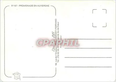 Promenade in Auvergne — 01167 — Éditions Clermont-Ferrand — Verso