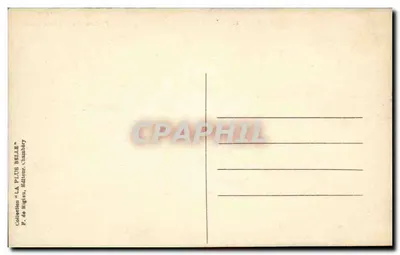 Fuente de los Elefantes — detalle — Colección 'LA PLUS BELLE' editada por F. de Bigen, Chambéry — Reverso