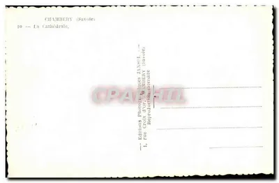 Chambery (Savoie) — A Catedral — Éditions Photographiques JANSOL (Savoie) — Verso