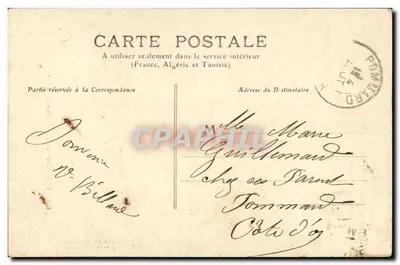 Chambéry — O Castelo, Torre do Donjon — C.R. editor, n° 641 — Verso