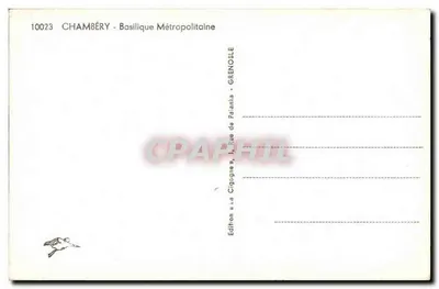 Chambéry - Basílica Metropolitana — Edição « La Cigogne » — Verso