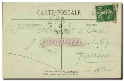 Chambéry — Zamek — Wieża Donjon — Wydawca E. Reynaud, nr 691 — Rewers