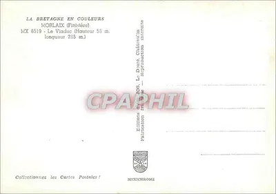 O Viaduto de Morlaix — Finistère — Edições Le Darar — Verso