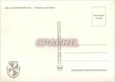 La Sainte-Baume (Var) — El Hotel y la Cueva — Ediciones Veritas — Reverso