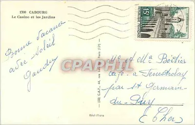 Cabourg — Kasyno i ogrody — Réal-Photo — Rewers