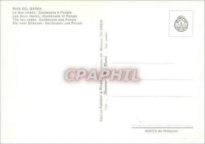 Riva del Garda — Dwie drogi: Gardesana i Ponale — Wydawnictwo Fantoni & Rivetti, Como — Rewers