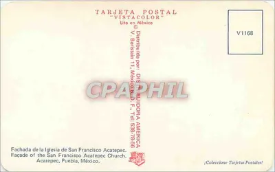Fachada da Igreja de San Francisco Acatepec — Puebla, México — Distribuidora América — Verso