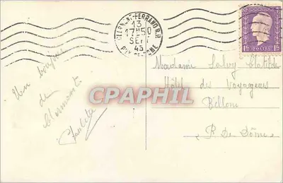 Auvergne — Jezioro Pavin — Eruptywna skała brzegu południowo-wschodniego — G.d'O. — nr 216 — Rewers