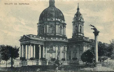 Igreja de Superga — vista panorâmica — A. Diena, Torino