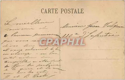 Menton — A travers les Oliviers — Platinogravure L.L. Paris — Rewers