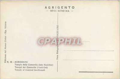 Tempel Zgody — Agrigento — Wydawnictwo Muzeum Cywilnego — Rewers