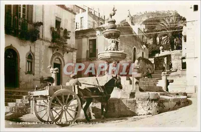 Taormina - Fontana Piazza del Duomo — Ed. G. Kellerman