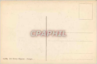 Perugia - szczegóły fasady S. Bernardino - S. Bernardino w chwale — Wyd. Ettore Miguini — Rewers