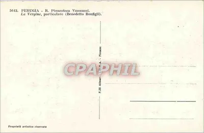A Virgem — detalhe — F.lli Alliari & C. A. - Florença, n° 5642 — Verso