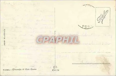 Piramida Caiusa Cestiusza — Rzym — wydawca FotoFam, nr 4514/34 — Rewers