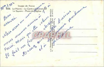 Montrouge — widok ratusza, centrum administracyjnego, placu i placu kościoła — Éditions d'Art Raymony — Rewers