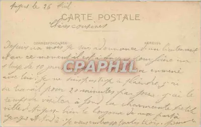 Angers — Plac Akademii i ogólny widok — dzielnica Saint-Laud — Wydawnictwo Laroute — Rewers
