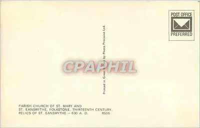Kościół parafialny św. Marii i św. Eanswythe w Folkestone — XIII wiek — Rewers