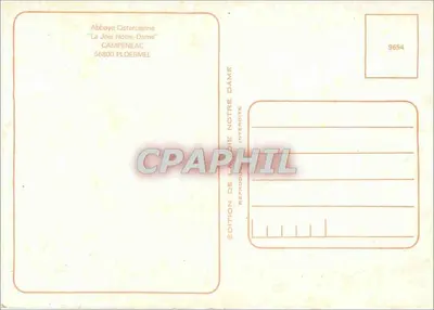 Abadía cisterciense "La Joie Notre-Dame" — Campeneac — Edición La Joie Notre-Dame — Reverso