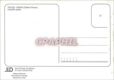 Dinan — Het openbaar park — Éditions Dubray — Achterkant