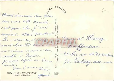 तीन चमोइयों — पिरेनीयों — जोवे के छापा — 3009 — पीछे